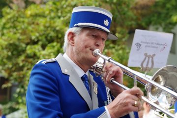 Brassband MG Fllinsdorf: Richard Hofer (Prsident Veteranenvereinigung beider Basel)
